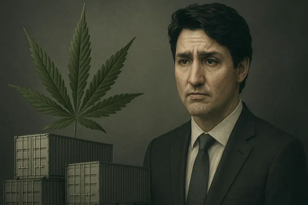 A publication in the UK is blaming former Canadian Prime Minister Justin Trudeau for the increase in illicit cannabis exports into Europe.