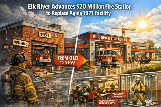 Elk River Advances $20 Million Fire Station to Replace Aging 1971 Facility