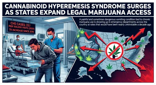 Cannabinoid Hyperemesis Syndrome Surges as States Expand Legal Marijuana Access