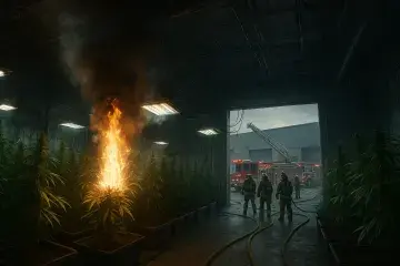 Faulty Light Fixture Sparks $180,000 Fire Inside Santa Rosa Cannabis Grow Facility